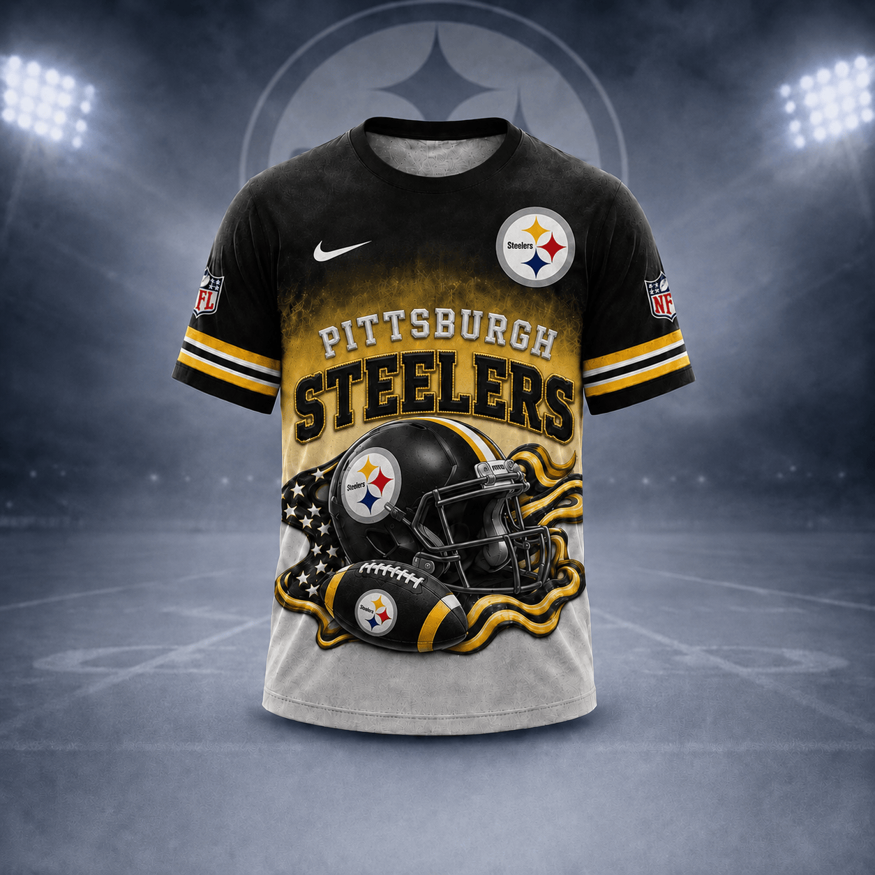 P.steelers | Premium  Game Day Pride 3d Shirt Nf1