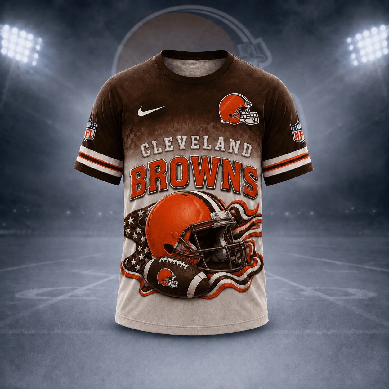 C.browns | Premium  Game Day Pride 3d Shirt Nf1