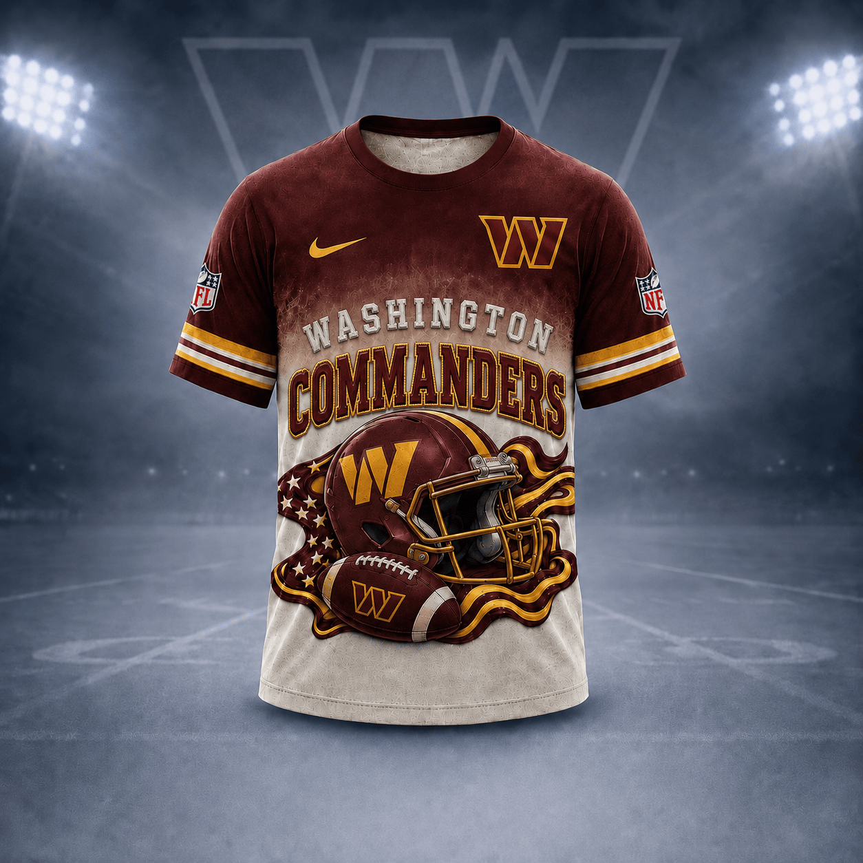 W.commanders | Premium  Game Day Pride 3d Shirt Nf1