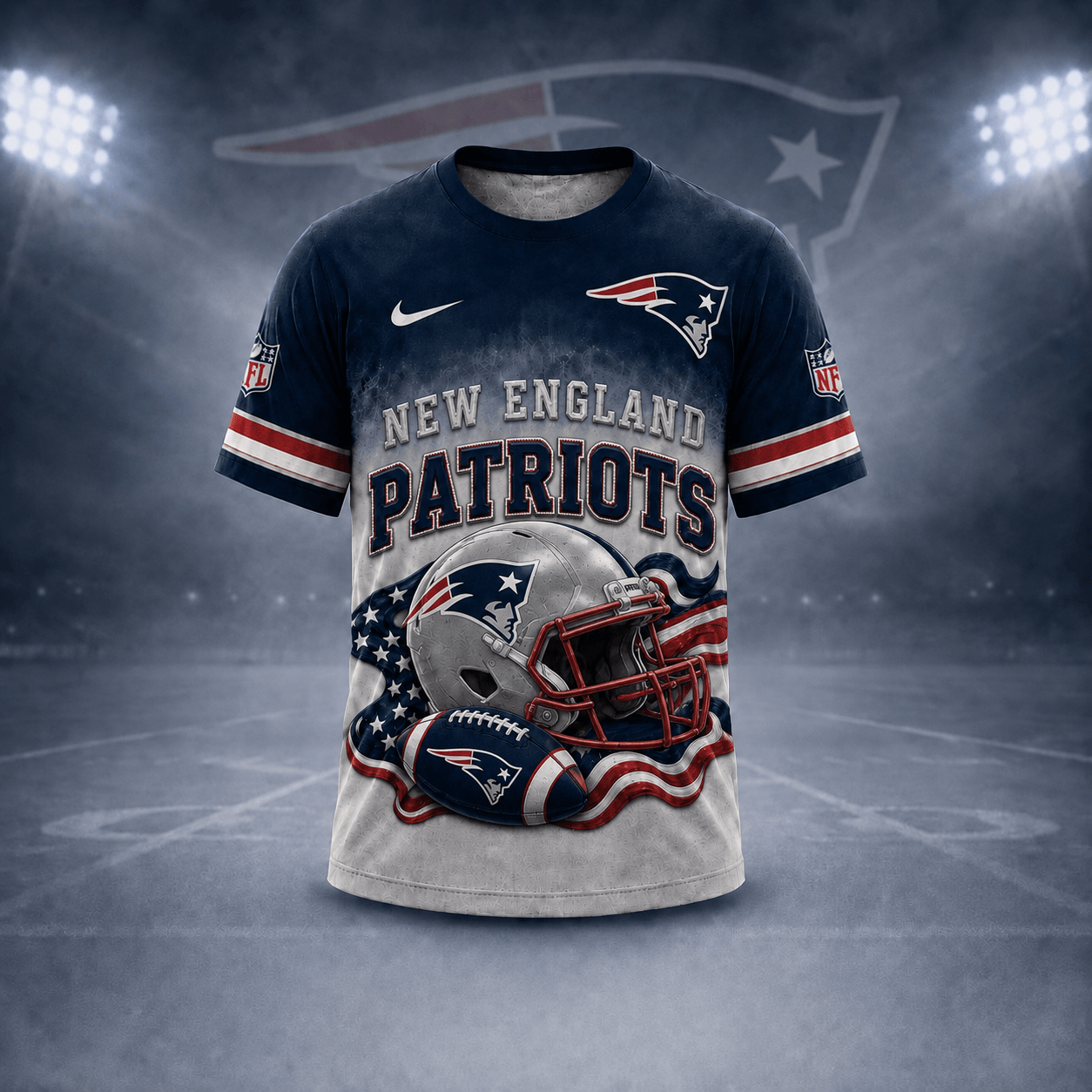 Ne.patriots | Premium  Game Day Pride 3d Shirt Nf1