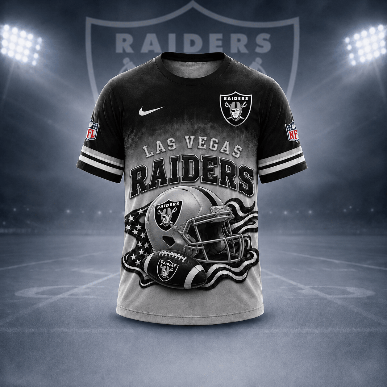 Lv.raiders | Premium  Game Day Pride 3d Shirt Nf1