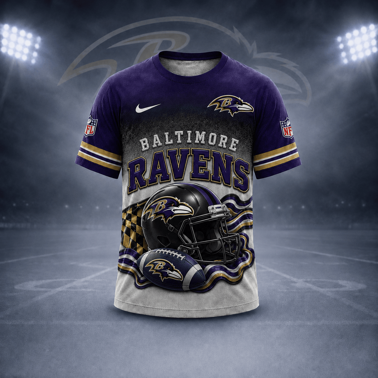 B.ravens | Premium  Game Day Pride 3d Shirt Nf1
