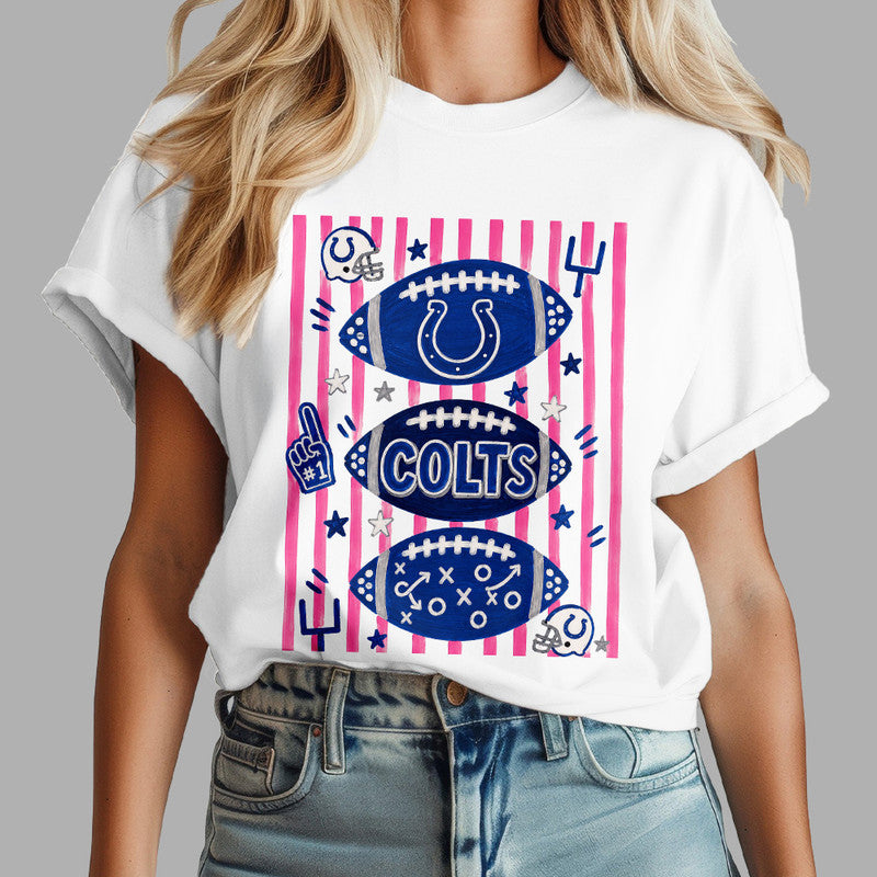 I.colts | Premium  Funky Striped Art 3d Shirt Nf1