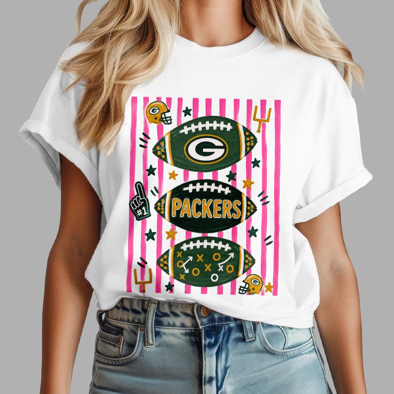 Gb.packers | Premium  Funky Striped Art 3d Shirt Nf1