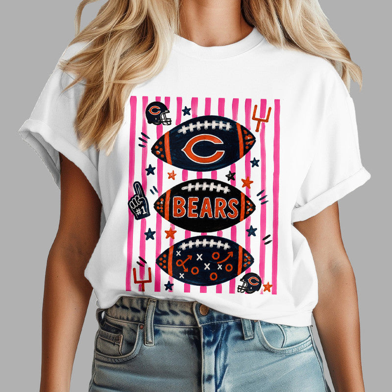 C.bears | Premium  Funky Striped Art 3d Shirt Nf1
