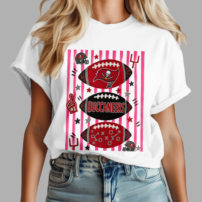 Tb.buccaneers | Premium  Funky Striped Art 3d Shirt Nf1