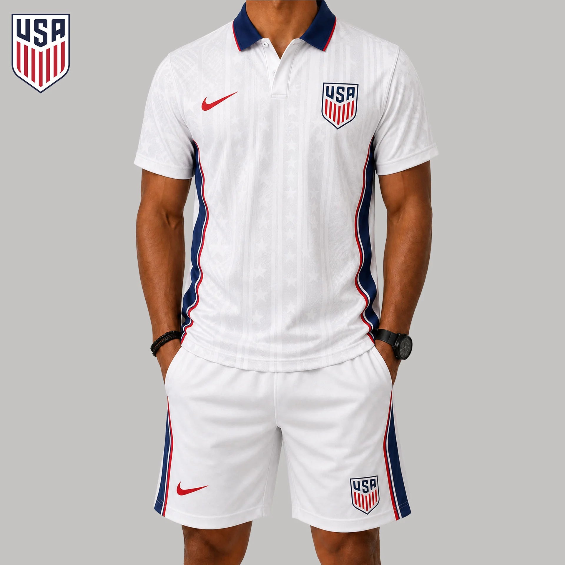 United States | Premium WC26 Heritage Match Polo & Shorts Set TD