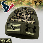 H.texans | Premium  Tactical Div Under Armour Beanie Hat Nf1