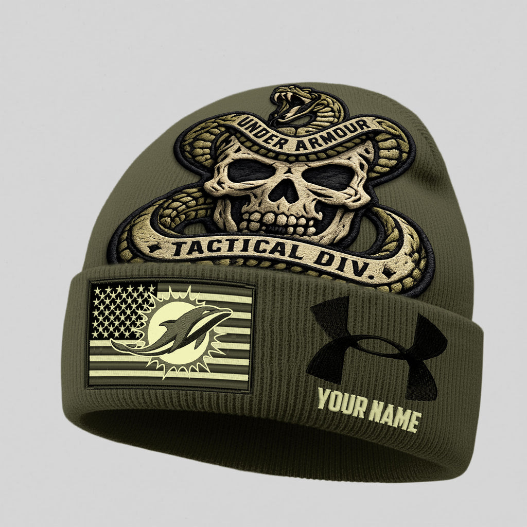 M.dolphins | Premium  Tactical Div Under Armour Beanie Hat Nf1