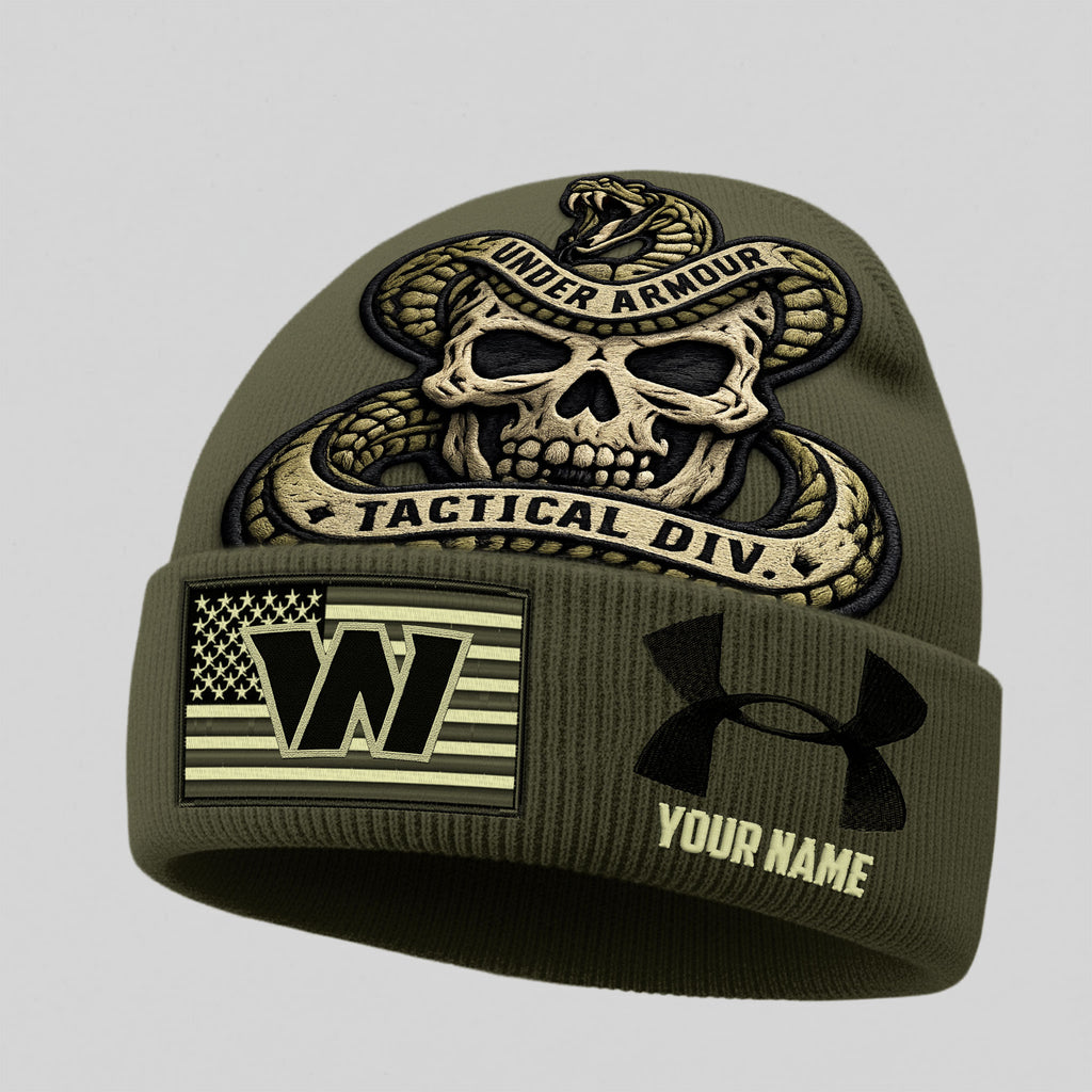 W.commanders | Premium  Tactical Div Under Armour Beanie Hat Nf1