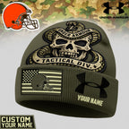 C.browns | Premium  Tactical Div Under Armour Beanie Hat Nf1