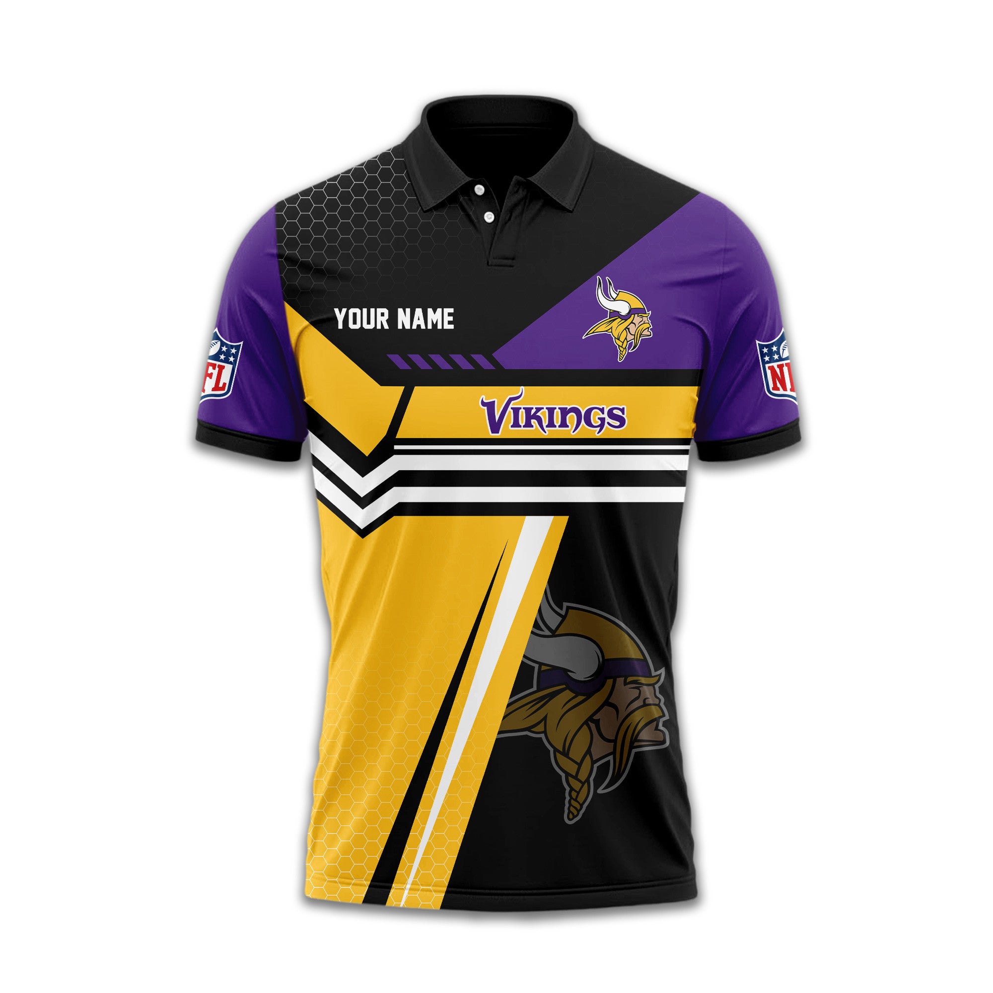 M.vikings | Premium  Inspired Custom Game Day Polo Td