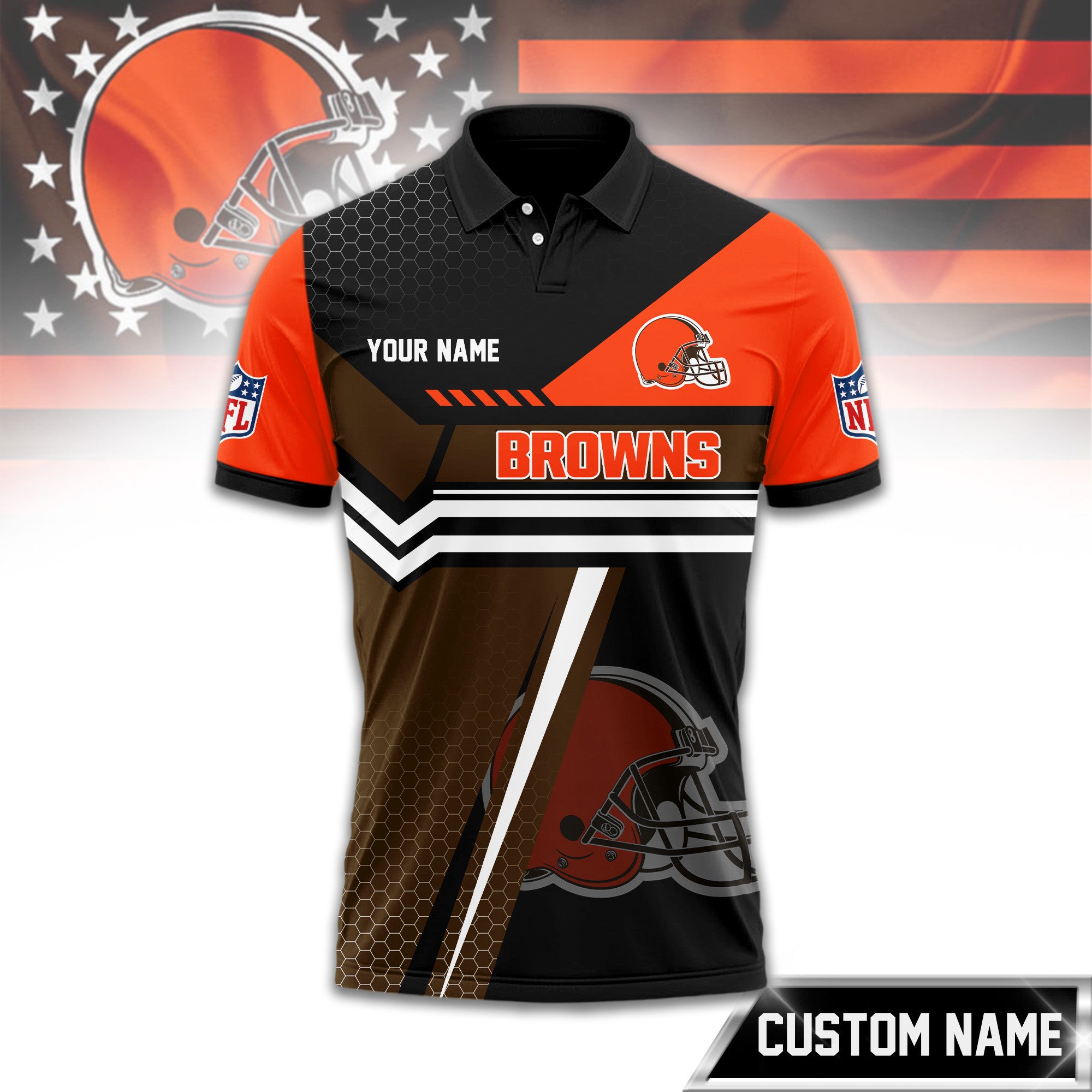 C.browns | Premium  Inspired Custom Game Day Polo Td