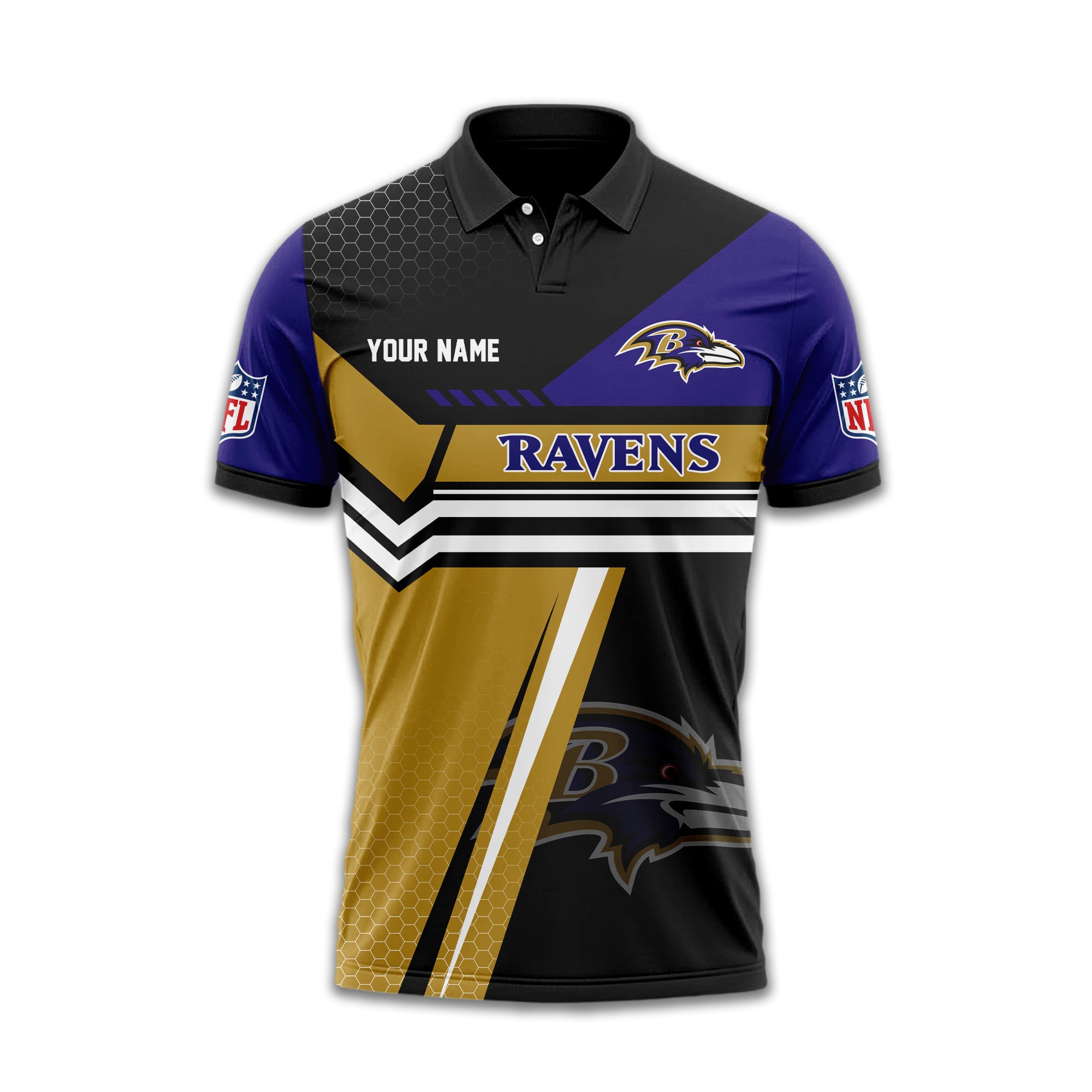 B.ravens | Premium  Inspired Custom Game Day Polo Td
