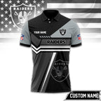 Lv.raiders | Premium  Inspired Custom Game Day Polo Td