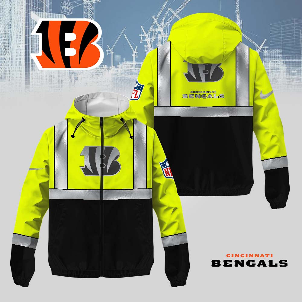 C.bengals | Premium  Safety Windbreaker Jacket Nf1