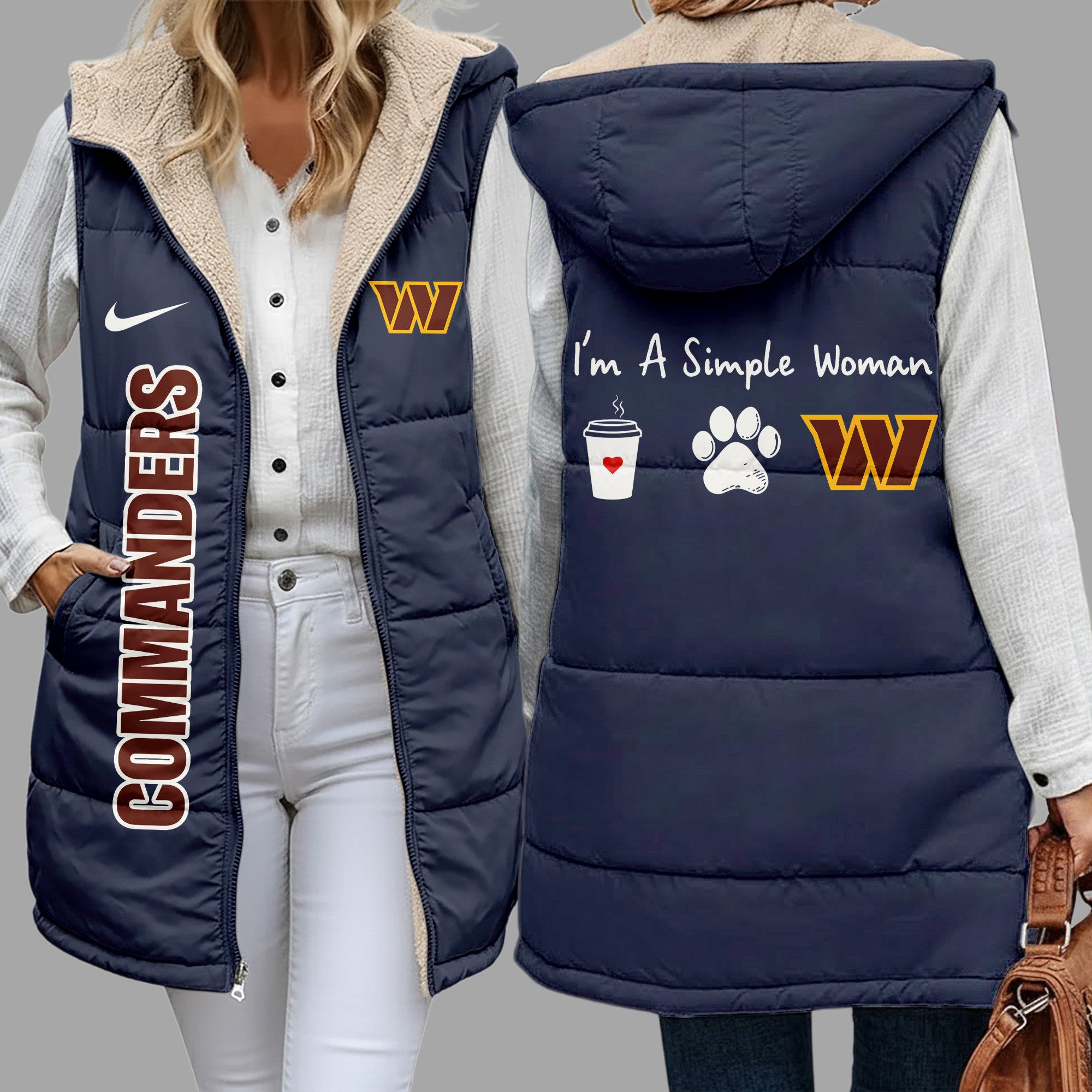 W.commanders | Premium  Simple Girl Quilted Vest Nf1