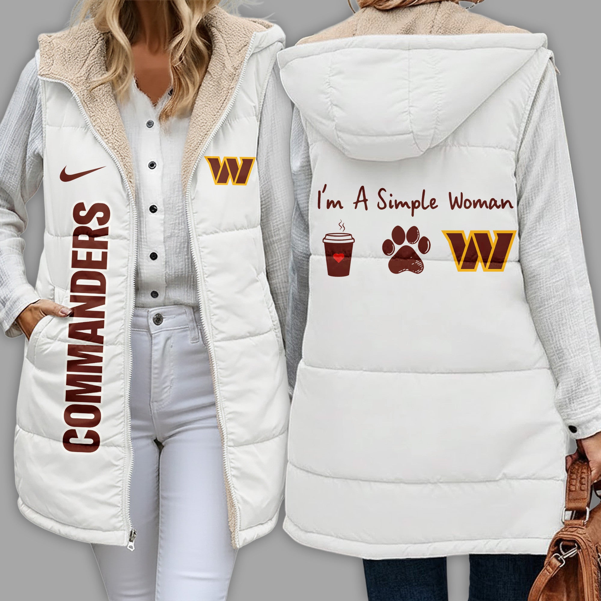 W.commanders | Premium  Simple Girl Quilted Vest Nf1