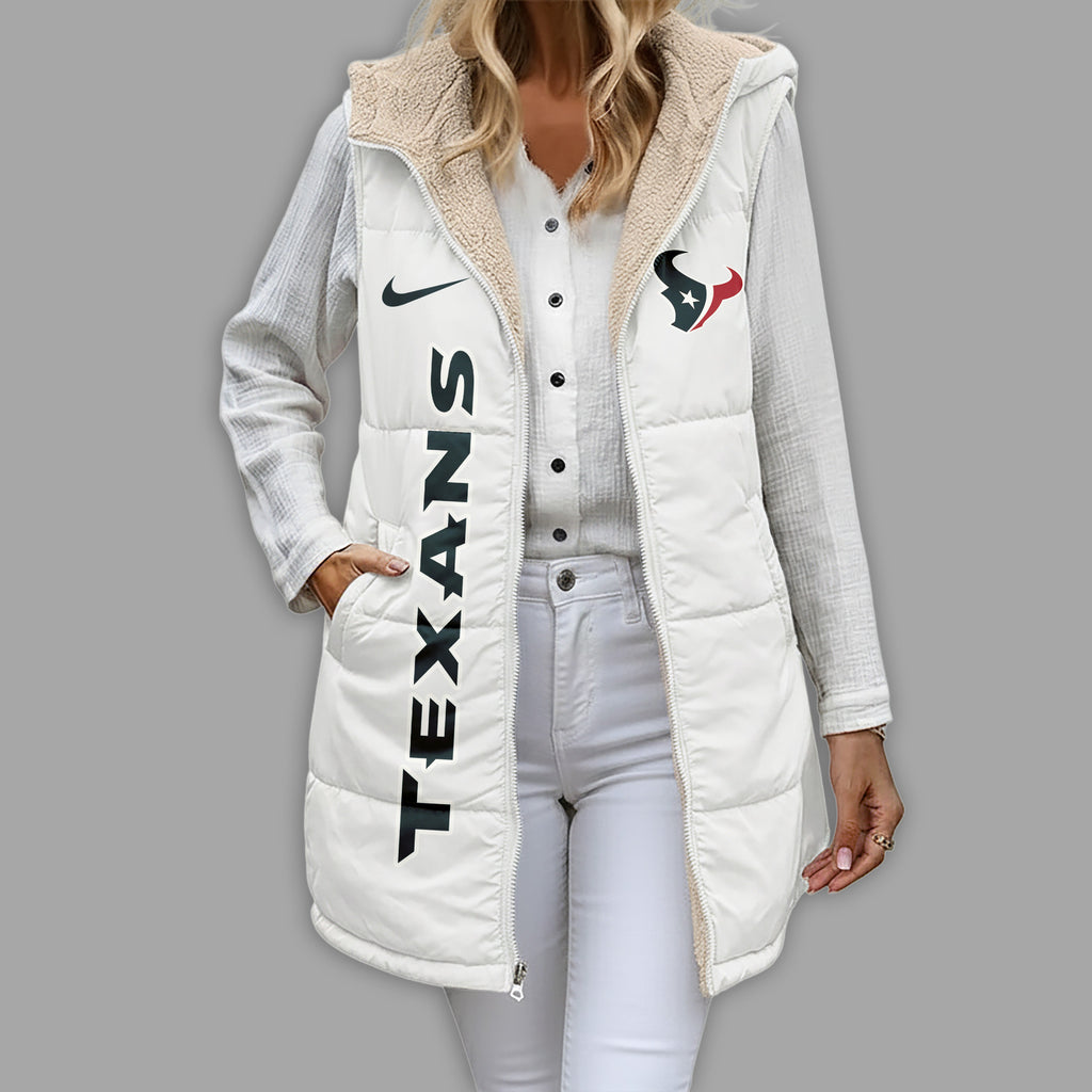 H.texans | Premium  Simple Girl Quilted Vest Nf1