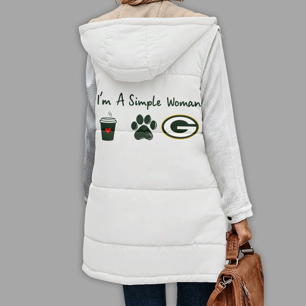 Gb.packers | Premium  Simple Girl Quilted Vest Nf1