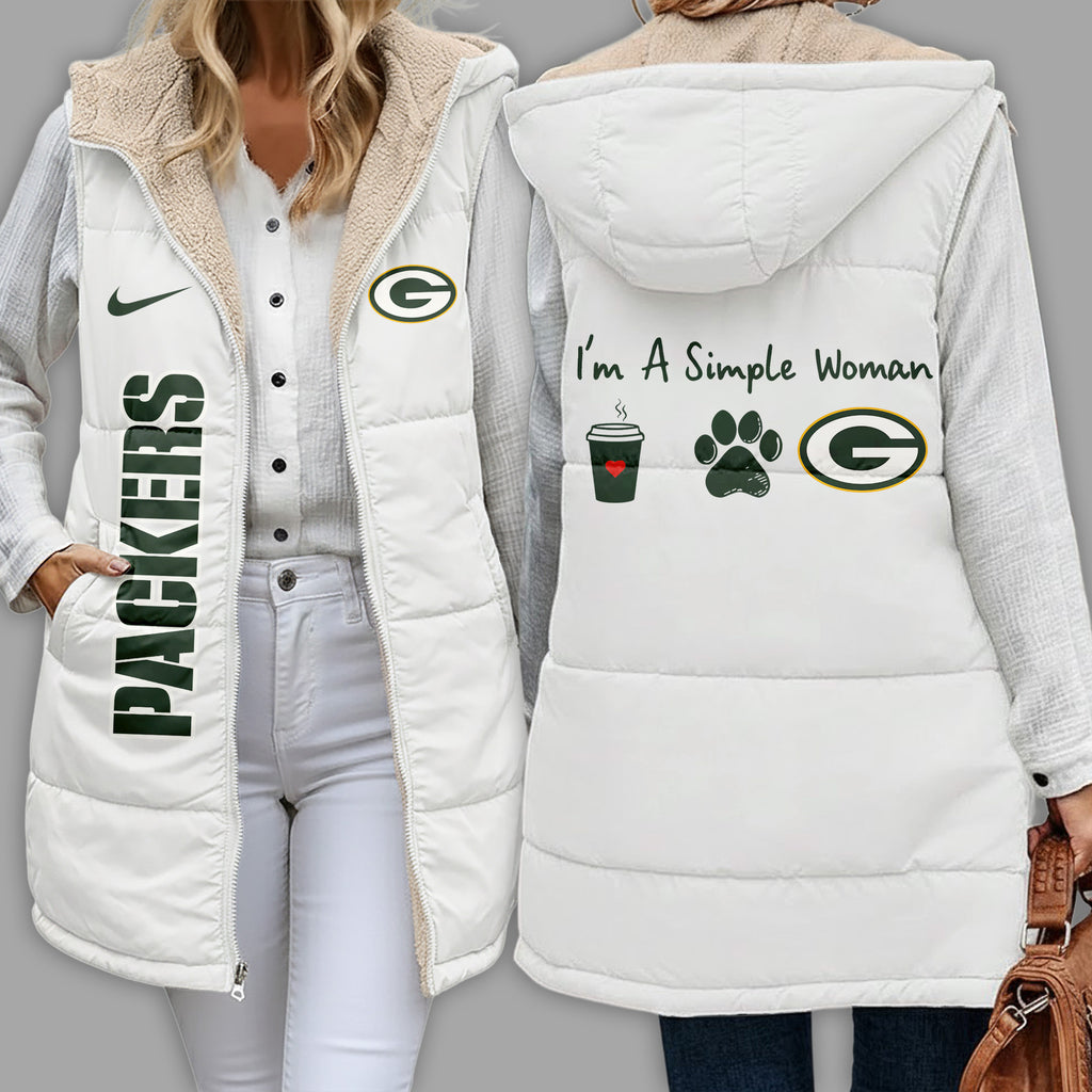 Gb.packers | Premium  Simple Girl Quilted Vest Nf1