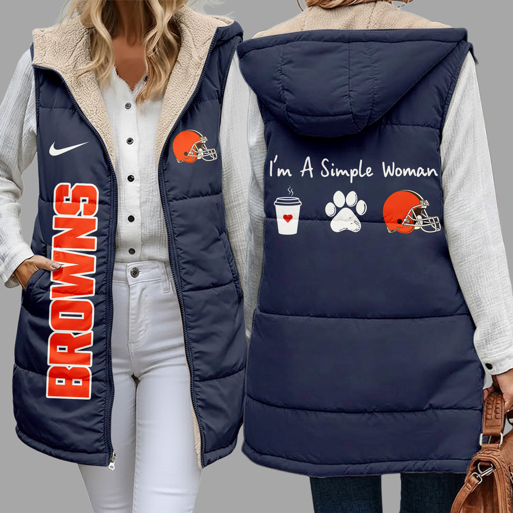 C.browns | Premium  Simple Girl Quilted Vest Nf1