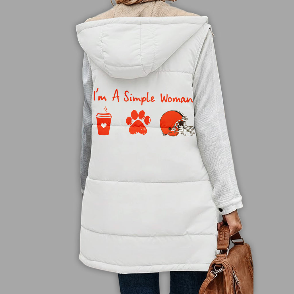C.browns | Premium  Simple Girl Quilted Vest Nf1