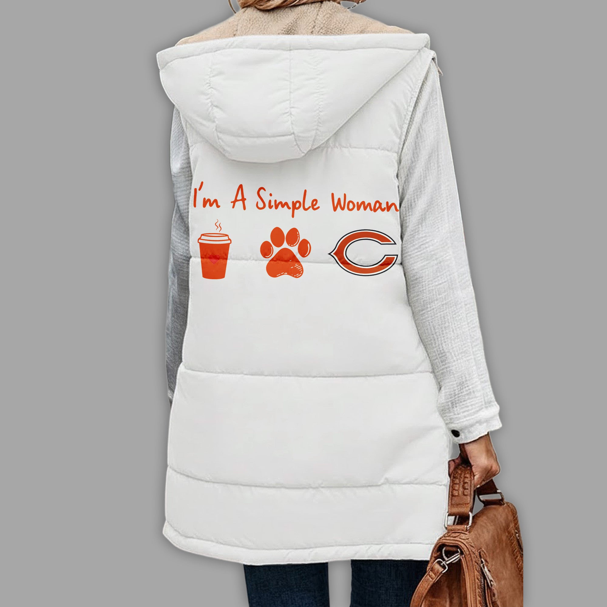 C.bears | Premium  Simple Girl Quilted Vest Nf1