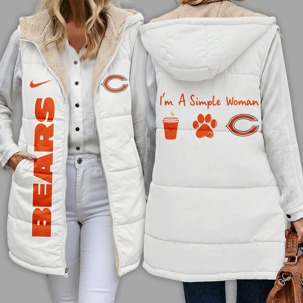 C.bears | Premium  Simple Girl Quilted Vest Nf1