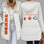 C.bears | Premium  Simple Girl Quilted Vest Nf1