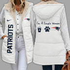 Ne.patriots | Premium  Simple Girl Quilted Vest Nf1