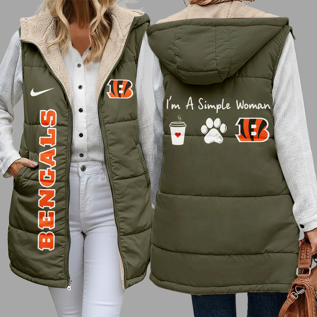 C.bengals | Premium  Simple Girl Quilted Vest Nf1