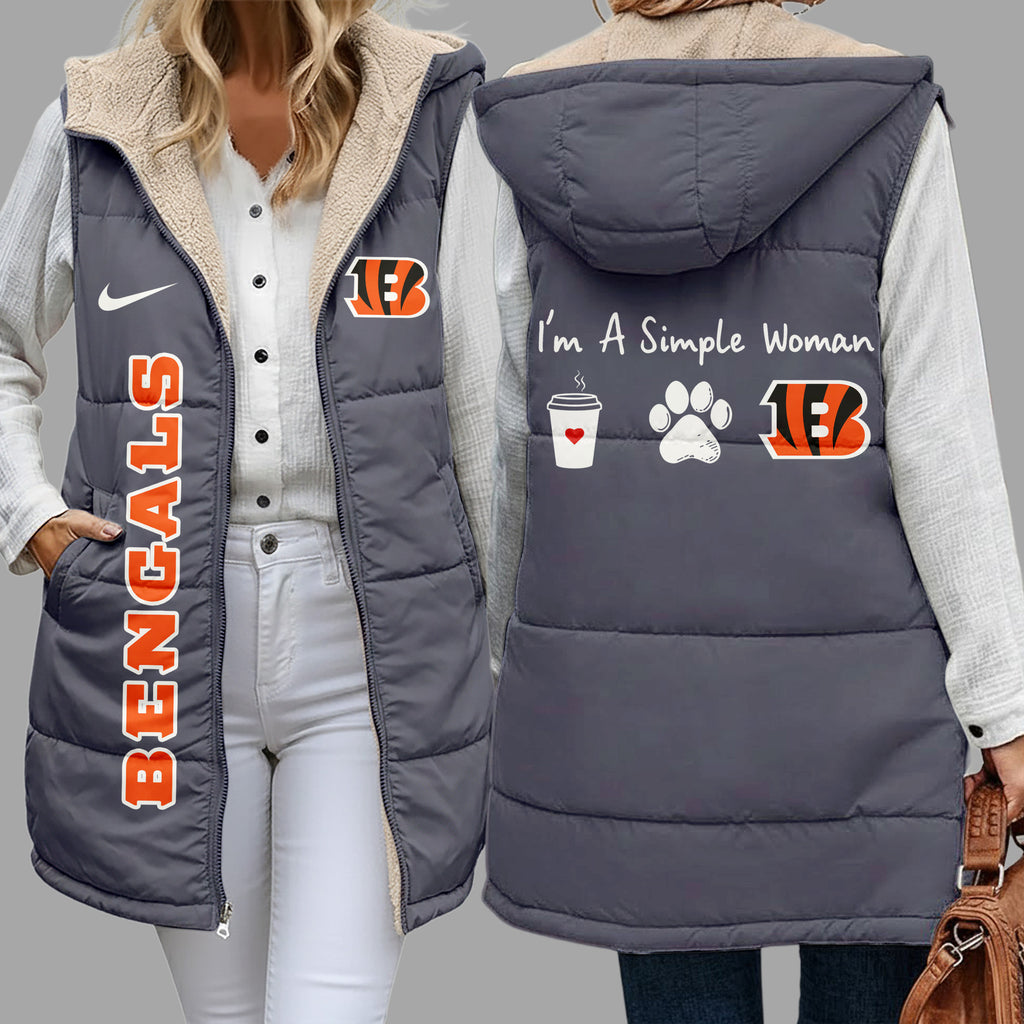 C.bengals | Premium  Simple Girl Quilted Vest Nf1
