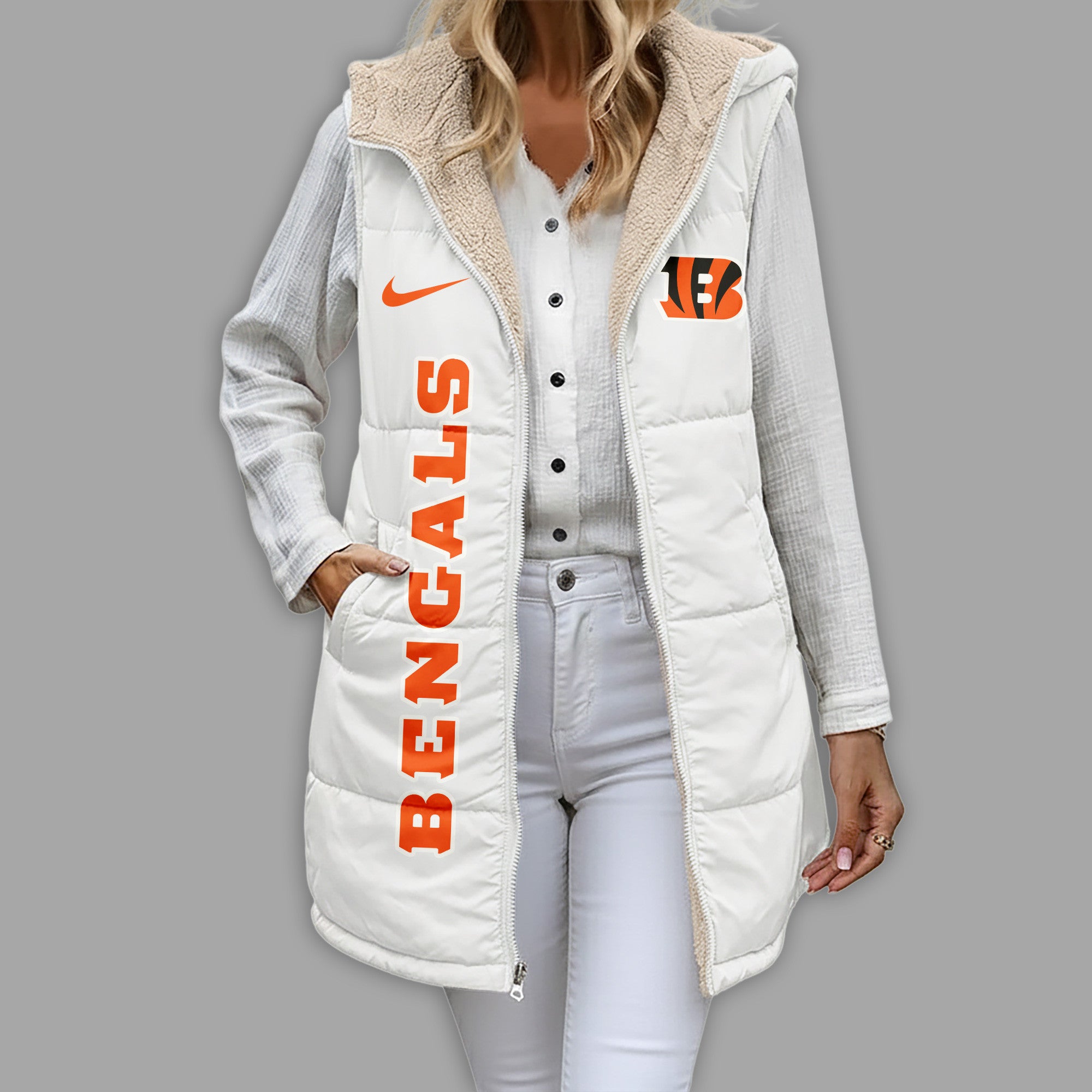 C.bengals | Premium  Simple Girl Quilted Vest Nf1