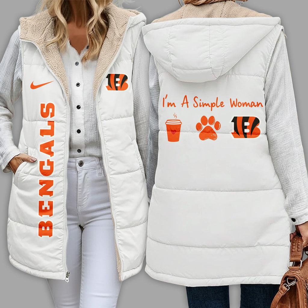 C.bengals | Premium  Simple Girl Quilted Vest Nf1