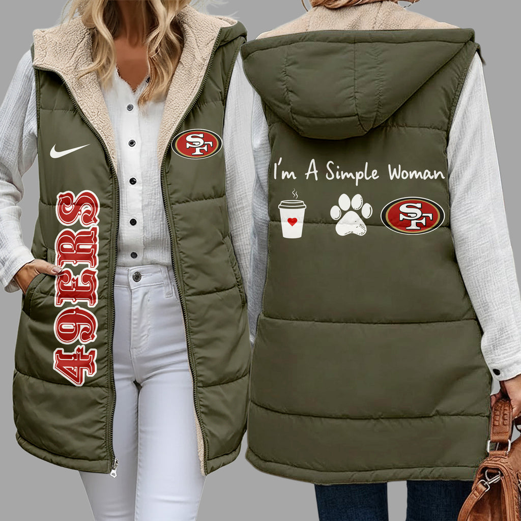 Sf.49ers | Premium  Simple Girl Quilted Vest Nf1