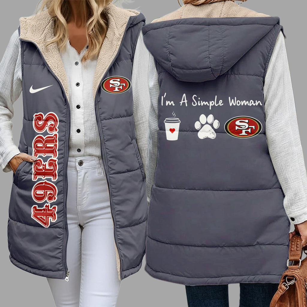 Sf.49ers | Premium  Simple Girl Quilted Vest Nf1