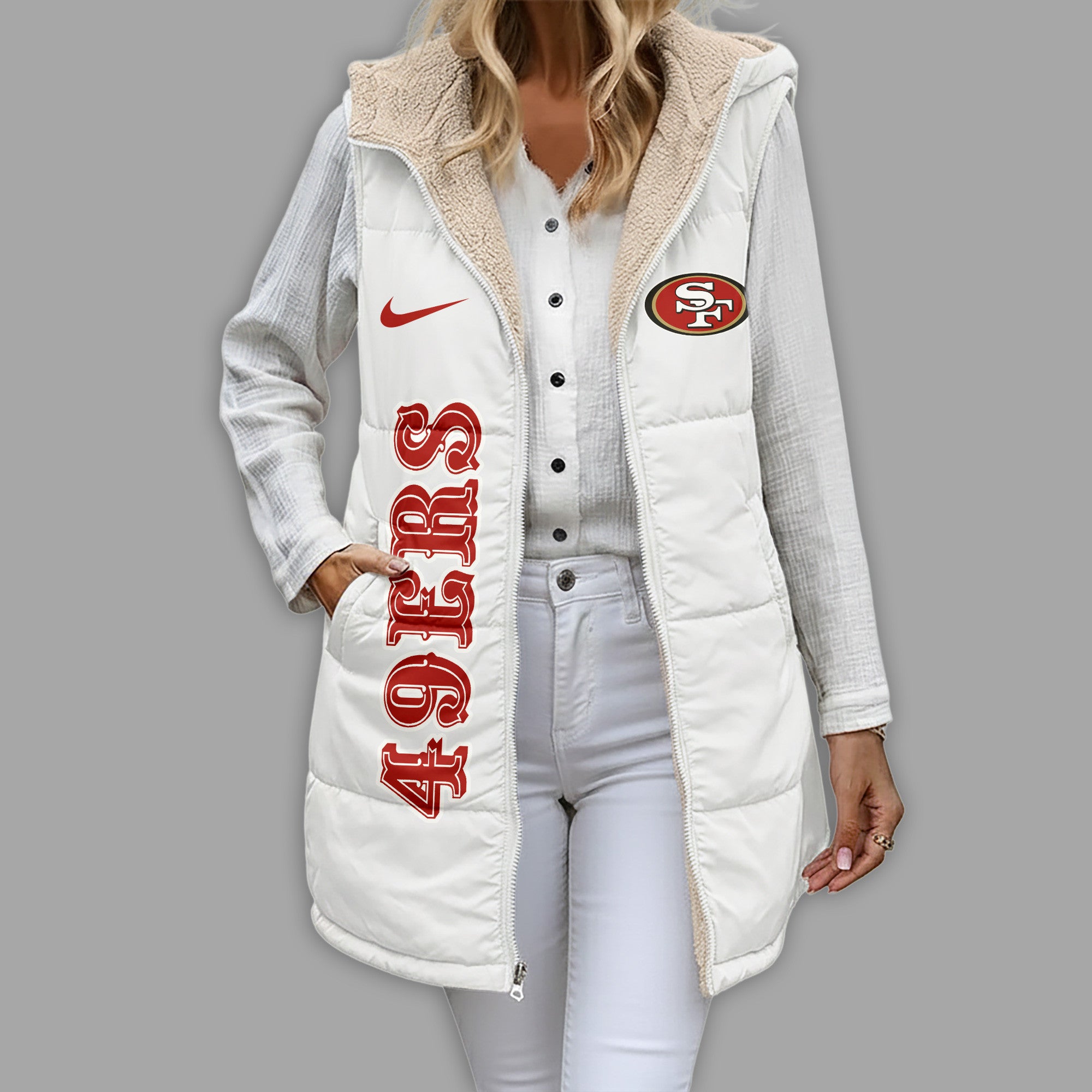 Sf.49ers | Premium  Simple Girl Quilted Vest Nf1