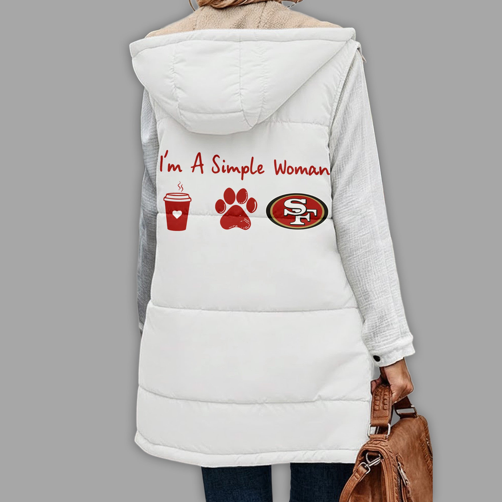 Sf.49ers | Premium  Simple Girl Quilted Vest Nf1