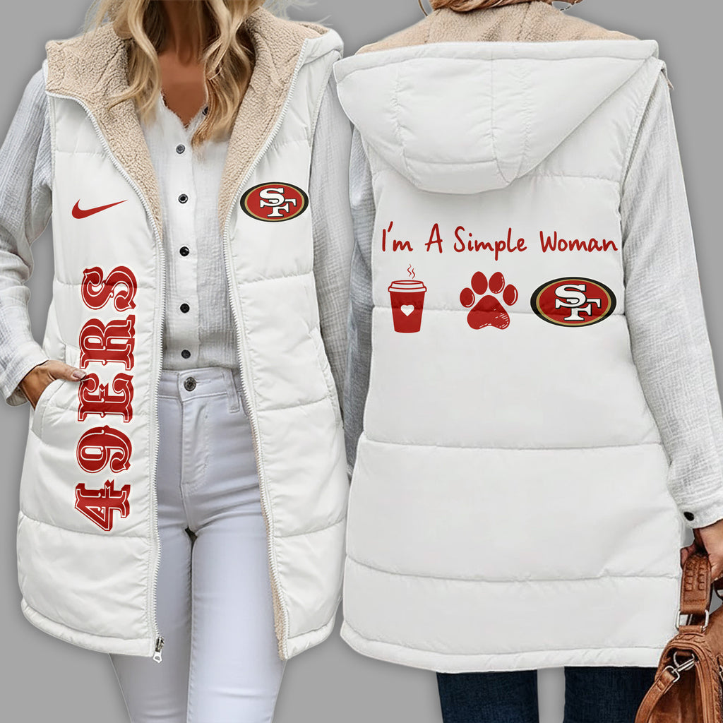Sf.49ers | Premium  Simple Girl Quilted Vest Nf1
