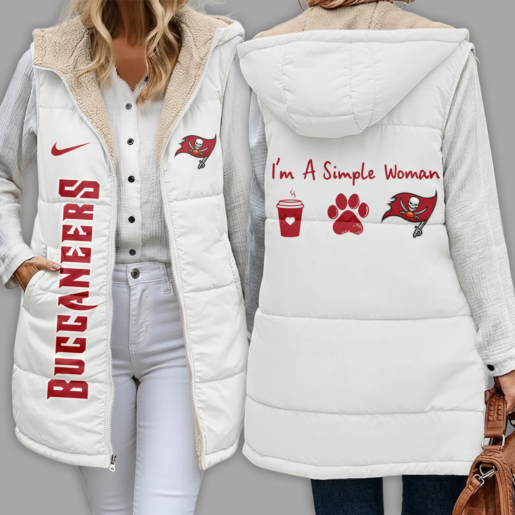 Tb.buccaneers | Premium  Simple Girl Quilted Vest Nf1