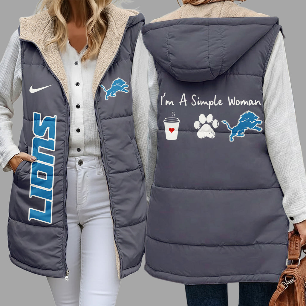 D.lions | Premium  Simple Girl Quilted Vest Nf1