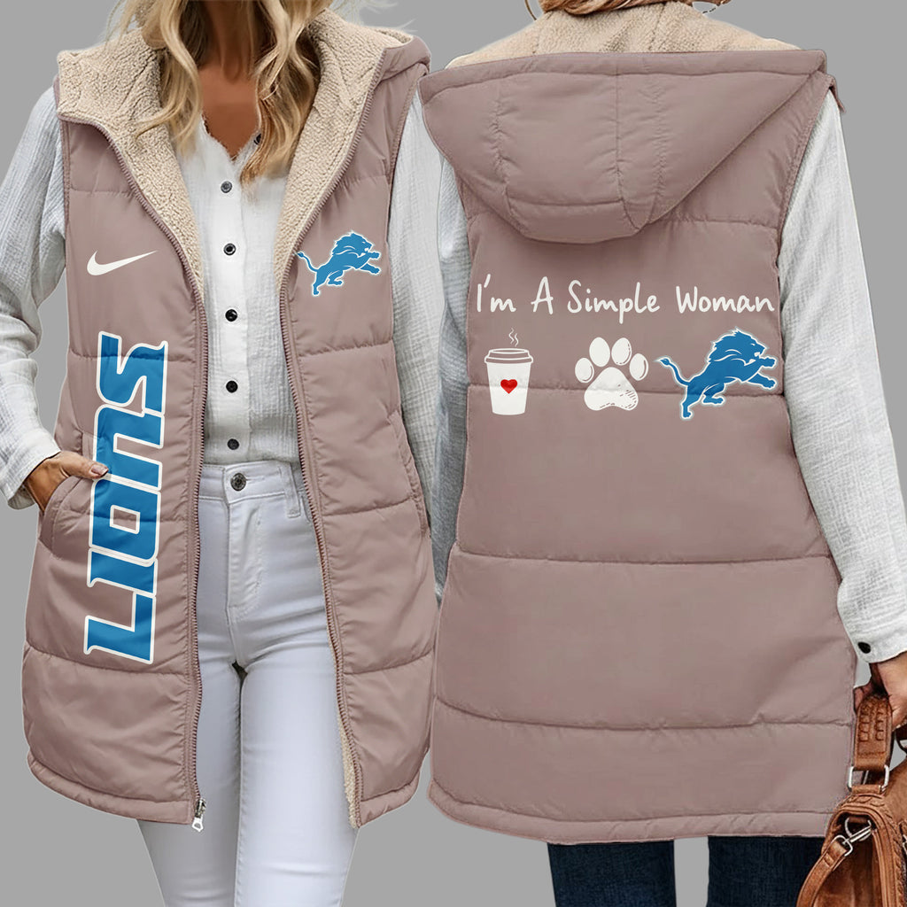 D.lions | Premium  Simple Girl Quilted Vest Nf1