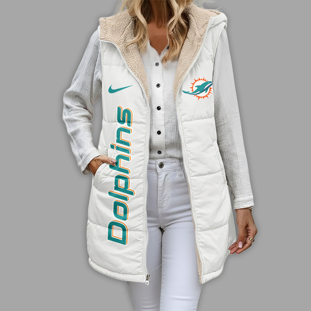 M.dolphins | Premium  Simple Girl Quilted Vest Nf1