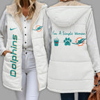 M.dolphins | Premium  Simple Girl Quilted Vest Nf1