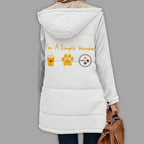 P.steelers | Premium  Simple Girl Quilted Vest Nf1