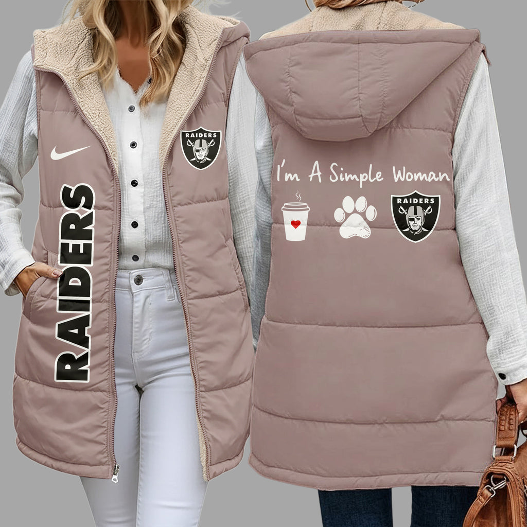 Lv.raiders | Premium  Simple Girl Quilted Vest Nf1