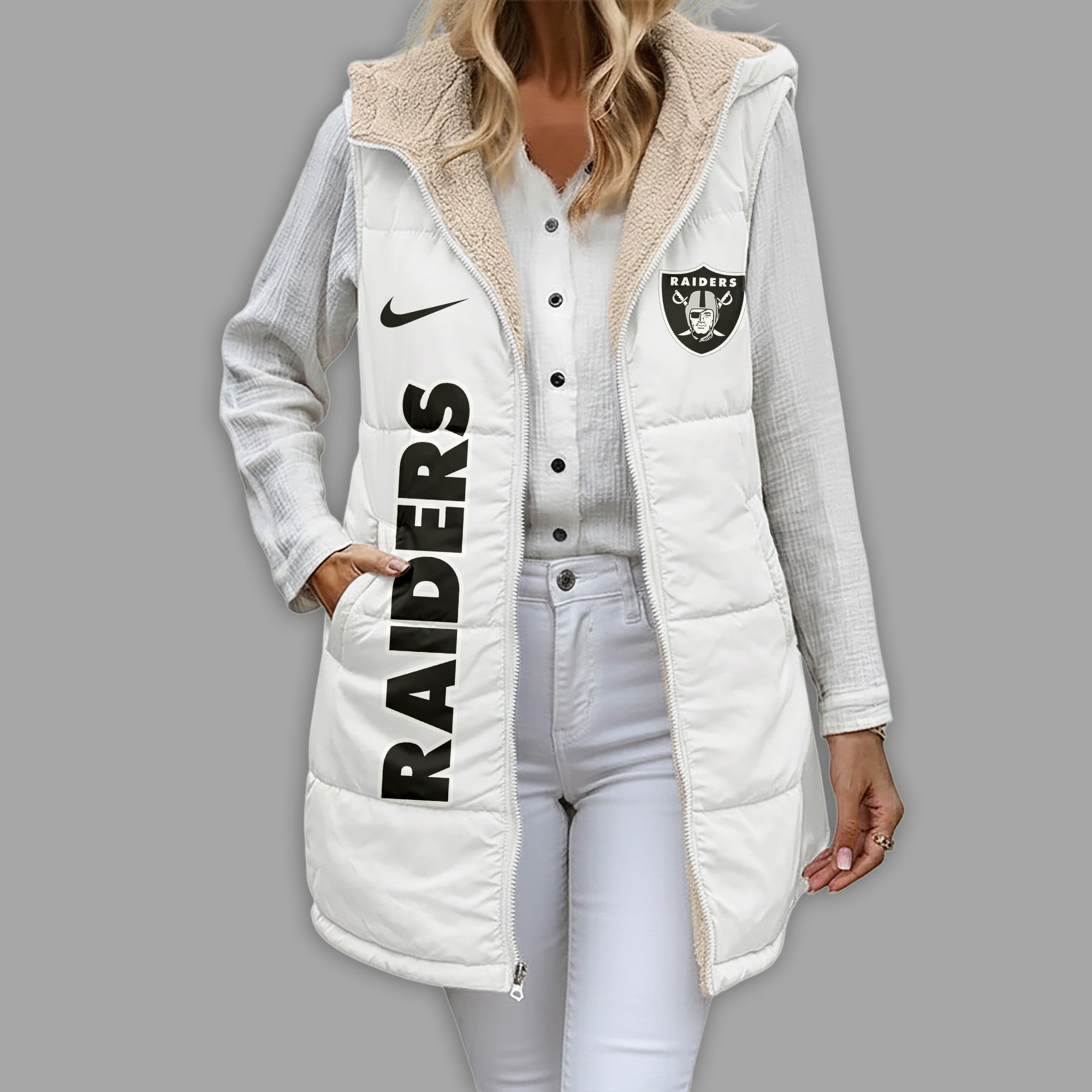 Lv.raiders | Premium  Simple Girl Quilted Vest Nf1