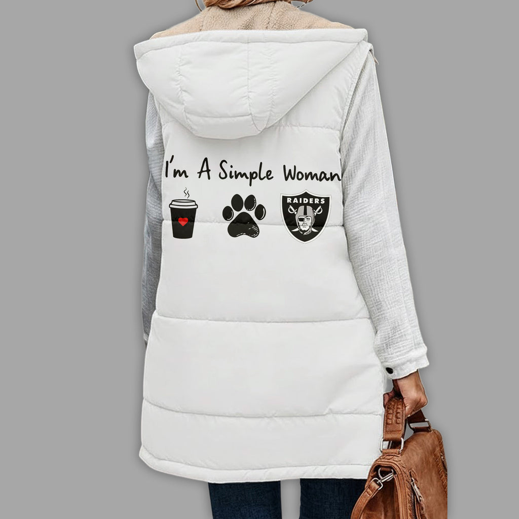 Lv.raiders | Premium  Simple Girl Quilted Vest Nf1