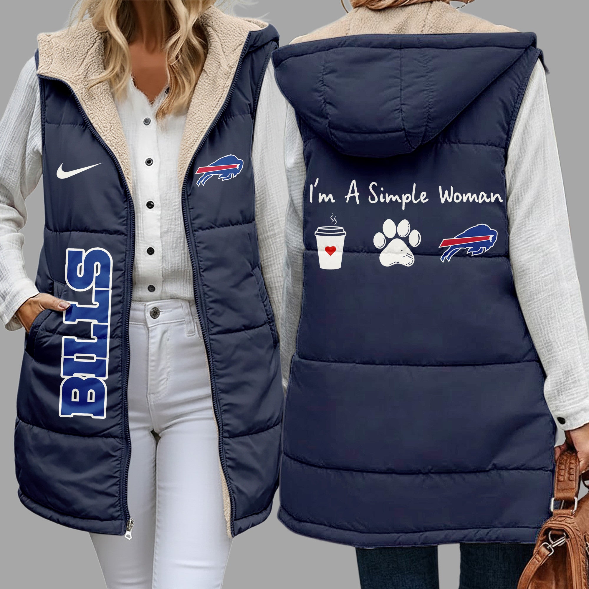 B.bills | Premium  Simple Girl Quilted Vest Nf1